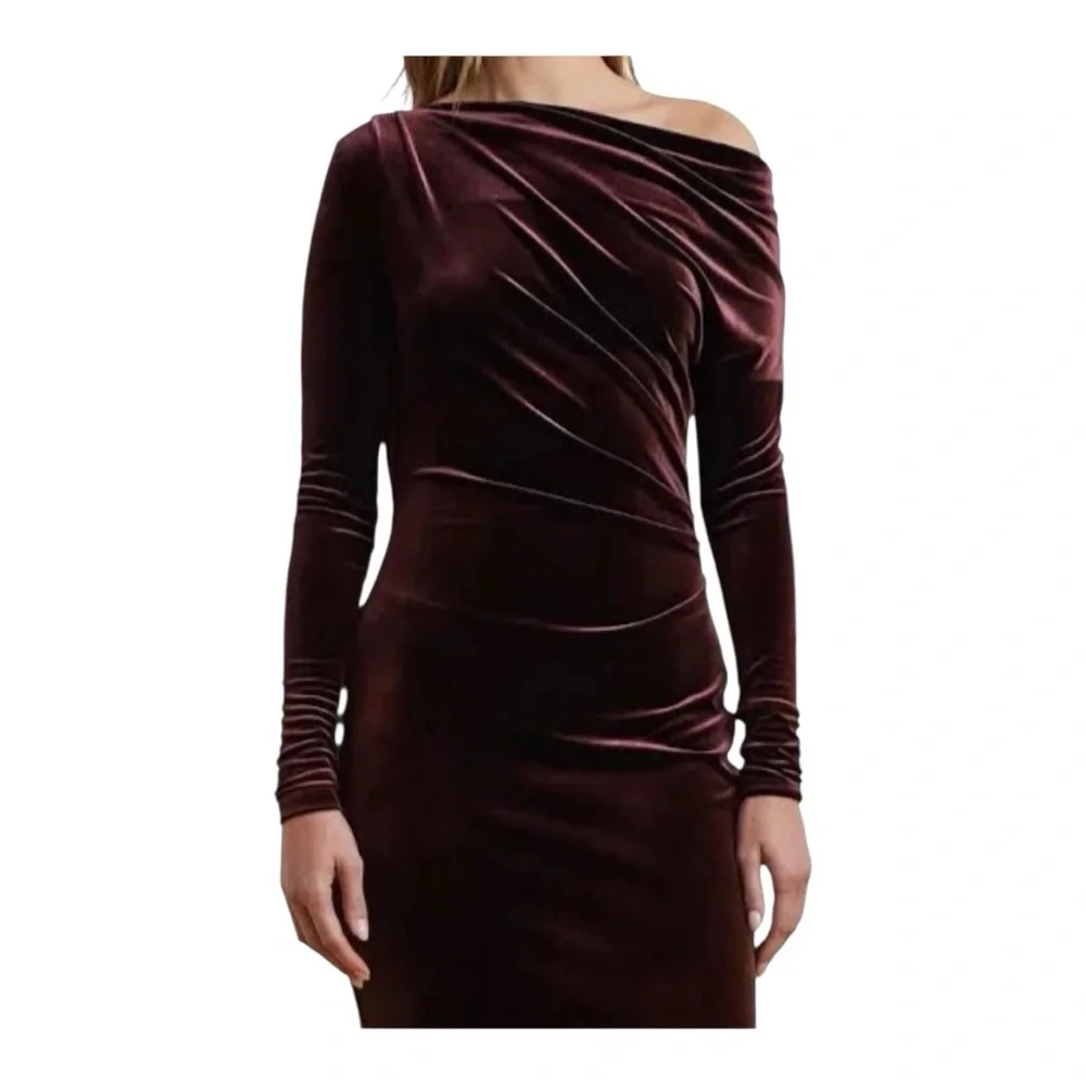 Lauren Ralph Lauren Velvet Sheath Dress – Size 6 – New With Tags - Picture 4 of 6